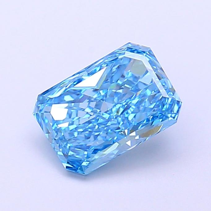 1.38 Ct. Fancy Vivid  Blue Radiant Lab Grown Diamond