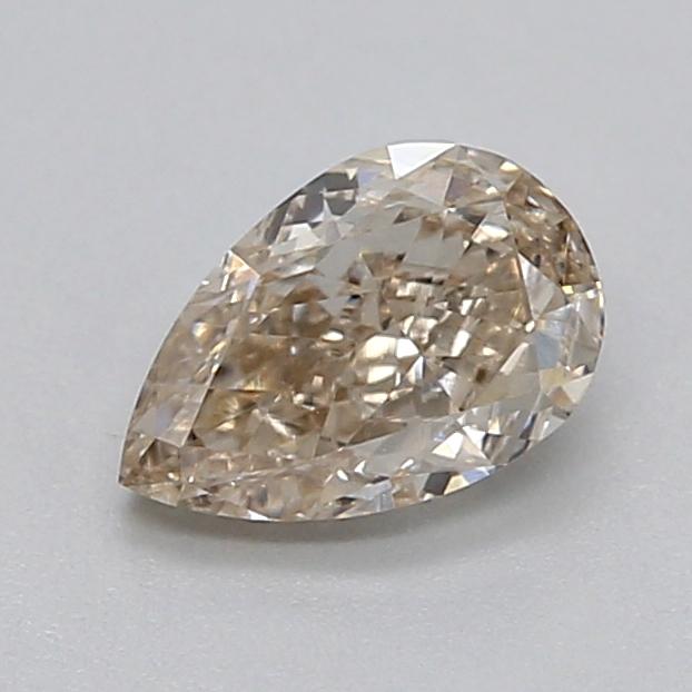 0.38 Ct. Very Light  Brown Pear Lab Grown Diamond