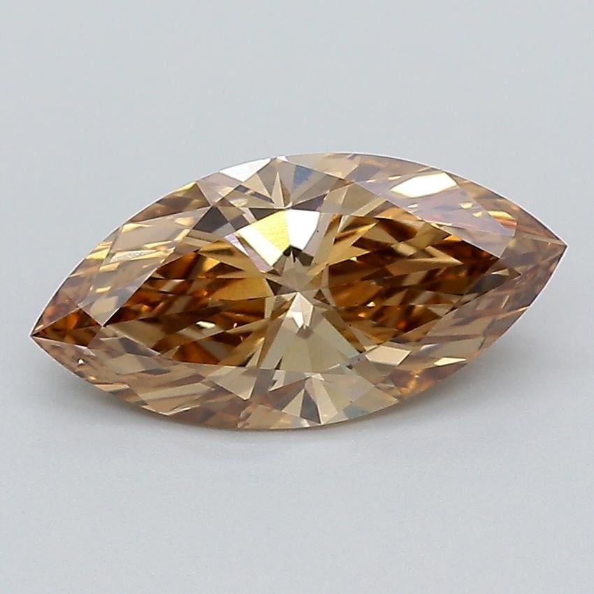 2.10 Ct. Fancy Light  Brown Marquise Lab Grown Diamond