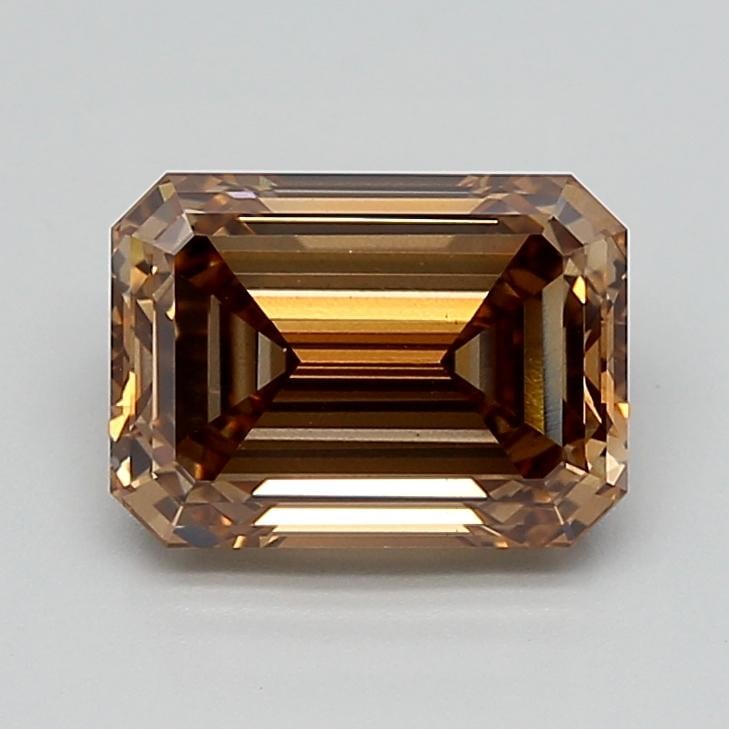 3.11 Ct. Fancy Light  Brown Emerald Lab Grown Diamond