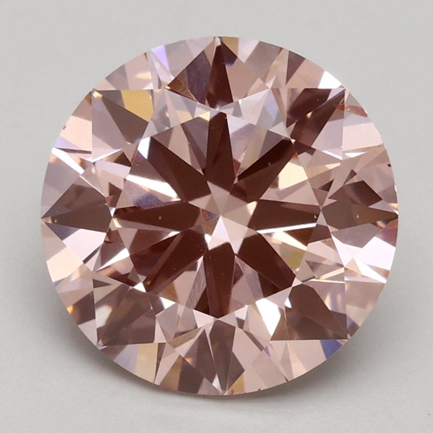 3.00 Ct. Fancy Intense Pink Round Lab Grown Diamond