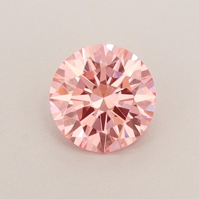 0.44 Ct. Fancy Vivid  Pink Round Lab Grown Diamond