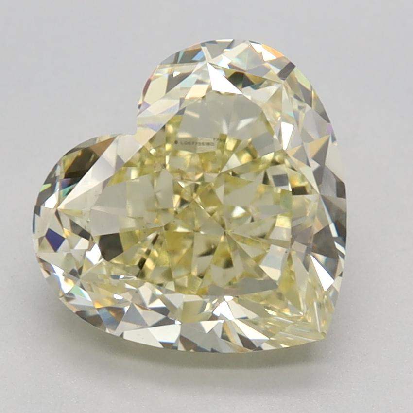 2.61 Ct. Fancy Yellow Heart Lab Grown Diamond