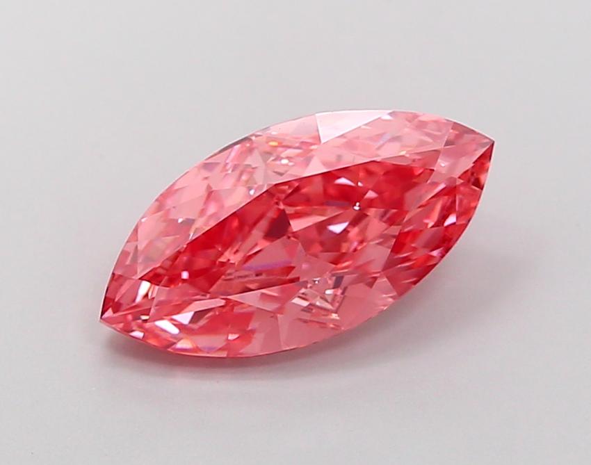 2.06 Ct. Fancy Vivid Pink Marquise Lab Grown Diamond