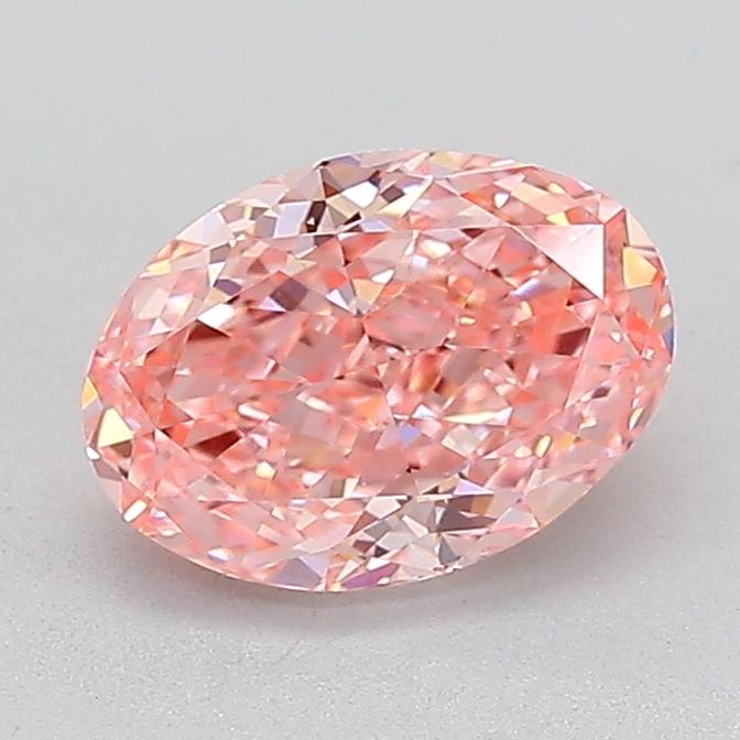 1.52 Ct. Fancy Vivid  Pink Oval Lab Grown Diamond