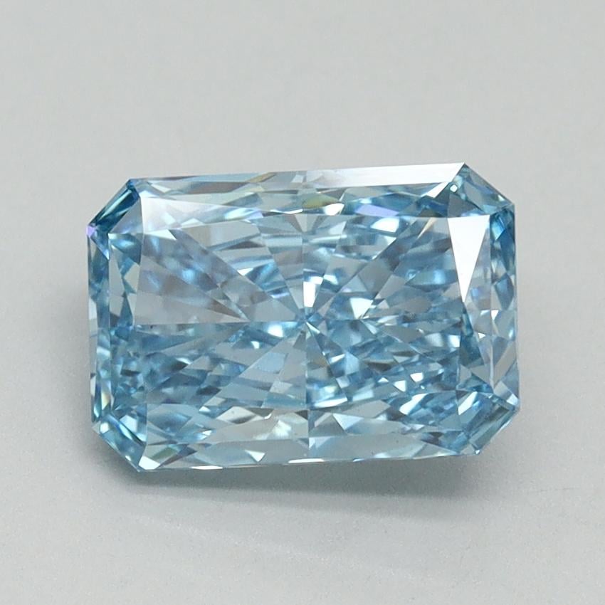 1.71 Ct. Fancy Vivid Blue Radiant Lab Grown Diamond