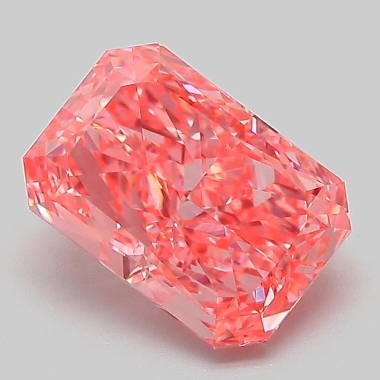 2.08 Ct. Fancy Vivid Pink Radiant Lab Grown Diamond