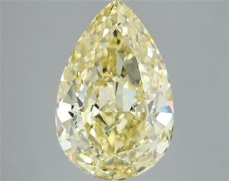 5.08 Ct. Fancy Yellow Pear Lab Grown Diamond
