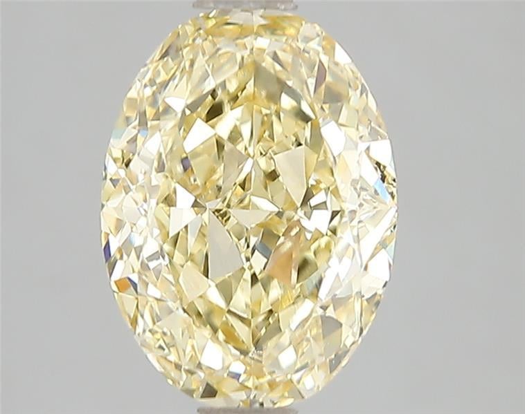 3.01 Ct. Fancy Vivid Yellow Oval Lab Grown Diamond