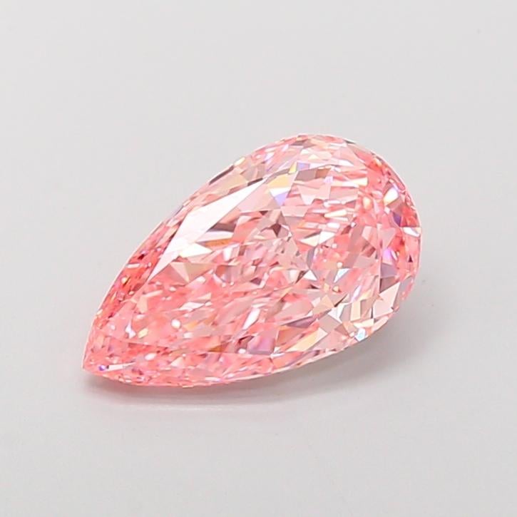 3.56 Ct. Fancy Vivid Pink Pear Lab Grown Diamond