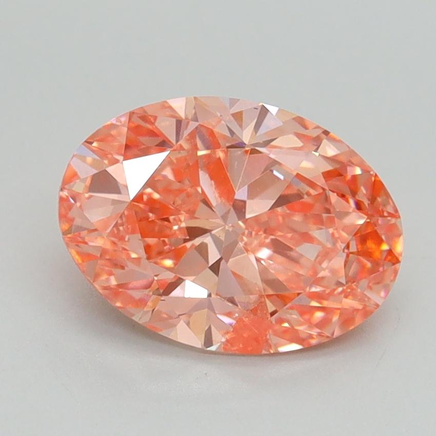 1.60 Ct. Fancy Vivid Pink Oval Lab Grown Diamond