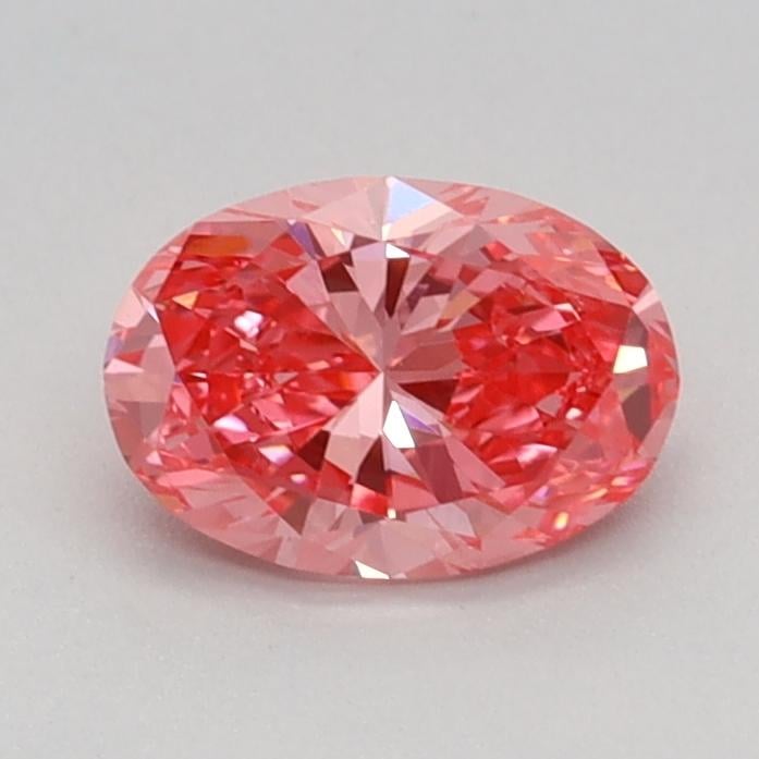 0.60 Ct. Fancy Vivid Pink Oval Lab Grown Diamond