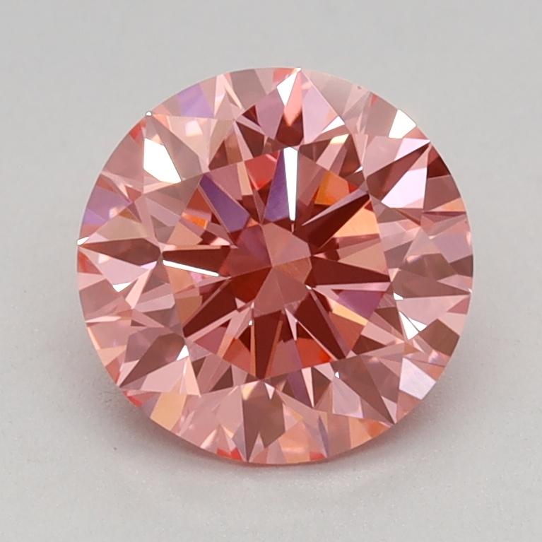 1.11 Ct. Fancy Vivid Pink Round Lab Grown Diamond