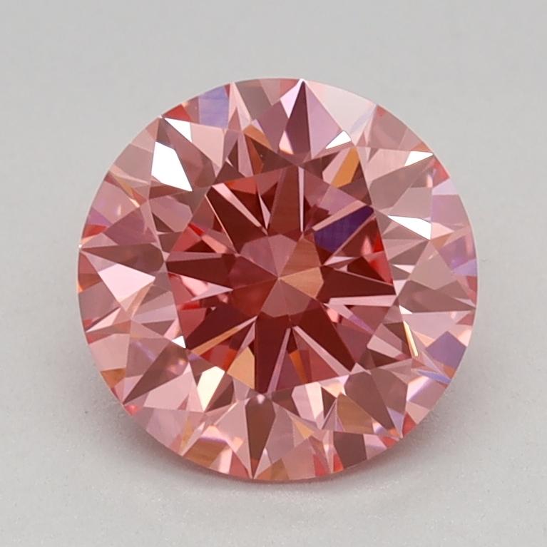 1.09 Ct. Fancy Vivid Pink Round Lab Grown Diamond