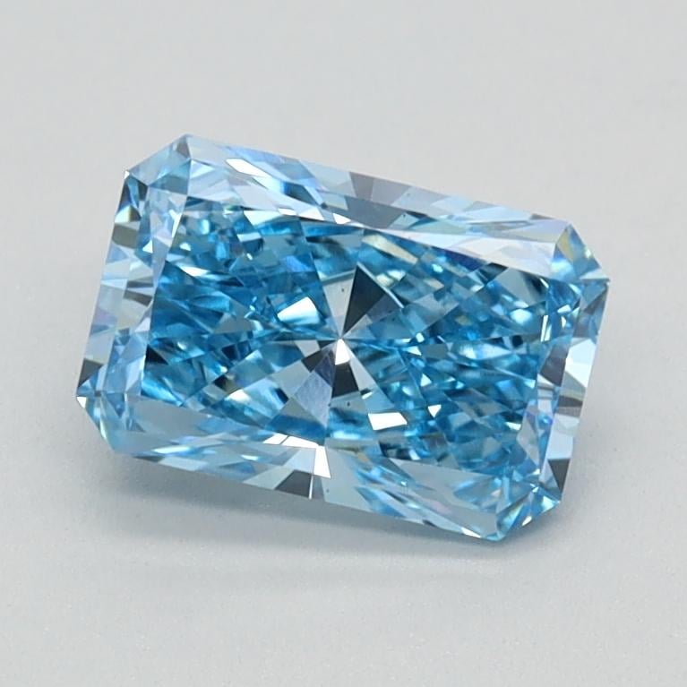 0.90 Ct. Fancy Vivid Blue Radiant Lab Grown Diamond