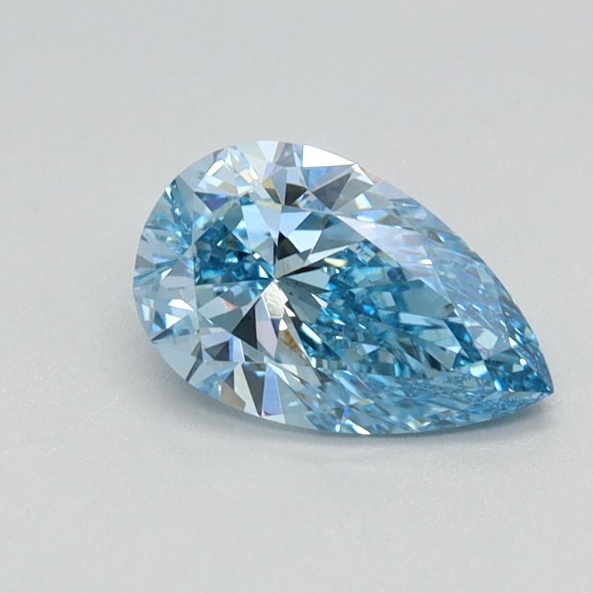 0.71 Ct. Fancy Vivid Blue Pear Lab Grown Diamond