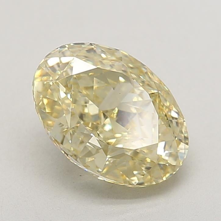 2.63 Ct. Fancy Intense Yellow Oval Lab Grown Diamond