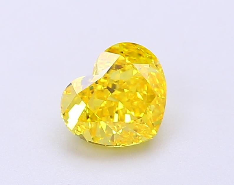 1.09 Ct. Fancy Vivid Yellow Heart Lab Grown Diamond