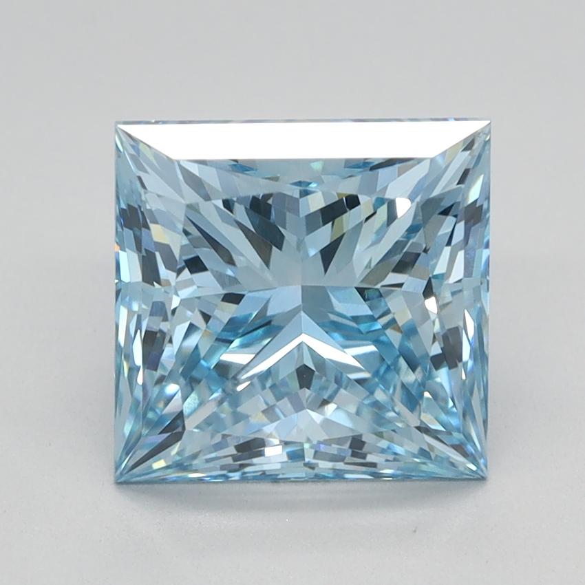 2.75 Ct. Fancy Vivid Blue Princess Lab Grown Diamond