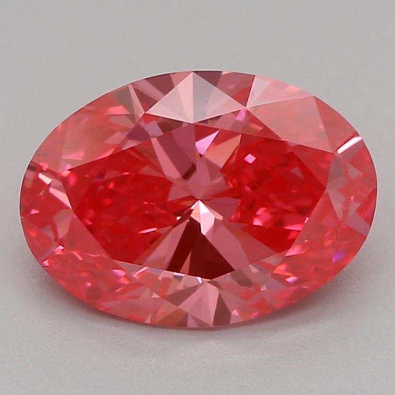 1.01 Ct. Fancy Vivid Pink Oval Lab Grown Diamond