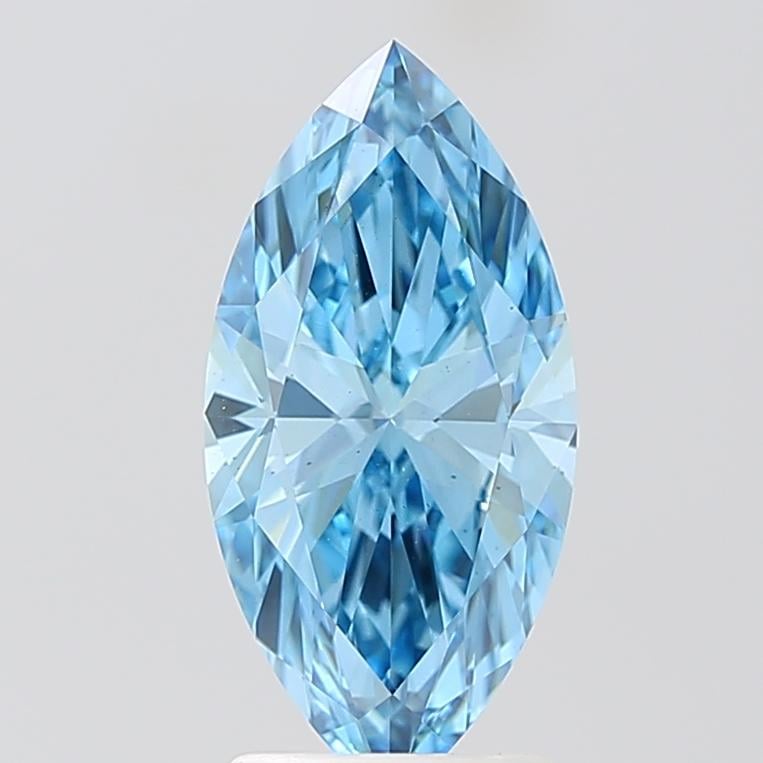 2.01 Ct. Fancy Vivid Blue Marquise Lab Grown Diamond