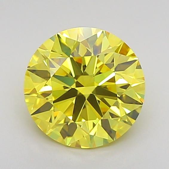 1.25 Ct. Fancy Vivid  Yellow Round Lab Grown Diamond