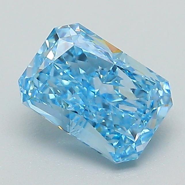 1.10 Ct. Fancy Vivid Blue Radiant Lab Grown Diamond