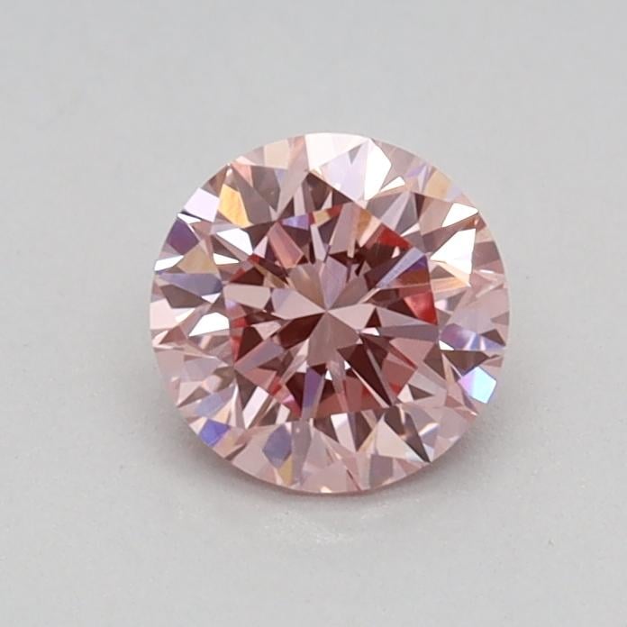 0.41 Ct. Fancy Intense Pink Round Lab Grown Diamond