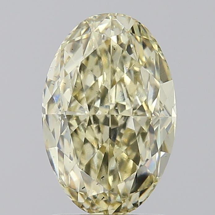 1.79 Ct. Fancy Light Yellow Oval Lab Grown Diamond