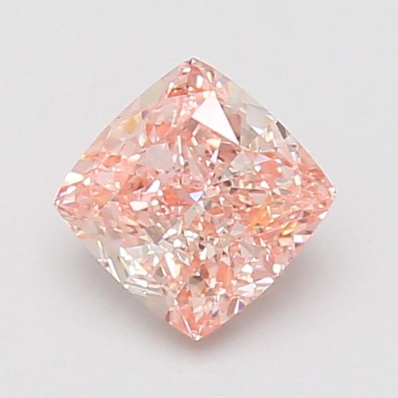 1.04 Ct. Fancy Vivid Pink Cushion Lab Grown Diamond
