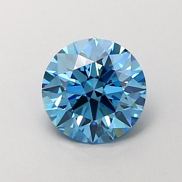 1.04 Ct. Fancy Vivid Blue Round Lab Grown Diamond