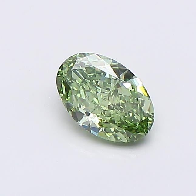 0.50 Ct. Fancy Vivid  Green Oval Lab Grown Diamond