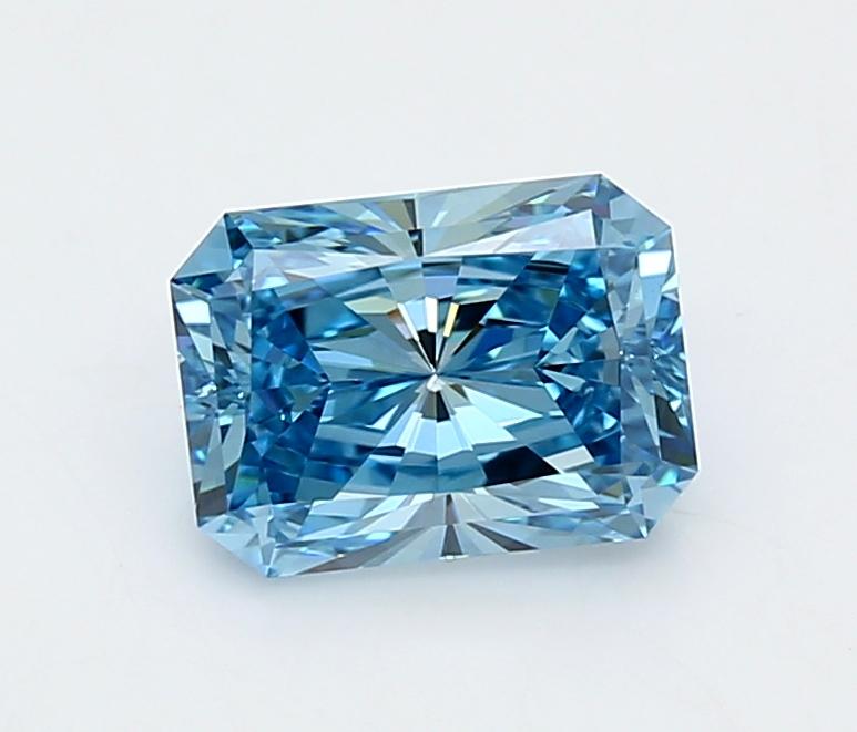1.51 Ct. Fancy Vivid  Blue Radiant Lab Grown Diamond