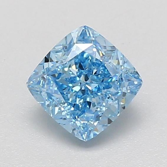 1.01 Ct. Fancy Vivid Blue Cushion Lab Grown Diamond