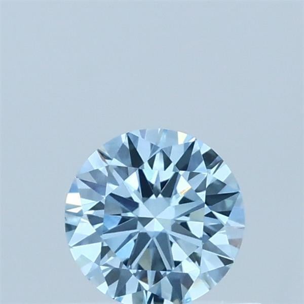 0.46 Ct. Fancy Vivid Blue Round Lab Grown Diamond