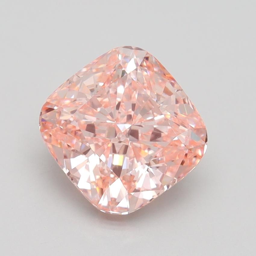 2.30 Ct. Fancy Intense Pink Cushion Lab Grown Diamond