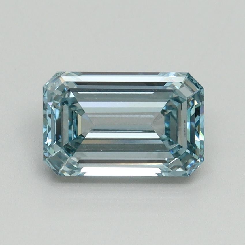 1.54 Ct. Fancy Intense Blue Emerald Lab Grown Diamond
