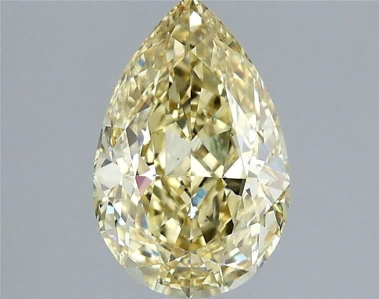 2.08 Ct. Fancy Intense Yellow Pear Lab Grown Diamond