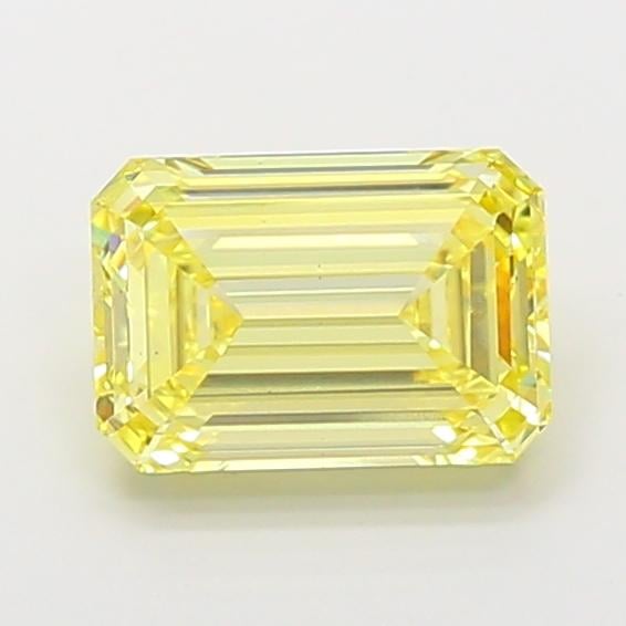 3.00 Ct. Fancy Intense  Yellow Emerald Lab Grown Diamond