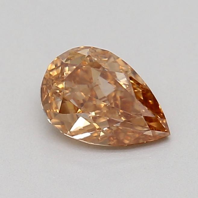 0.32 Ct. Fancy Yellowish Brown Pear Lab Grown Diamond