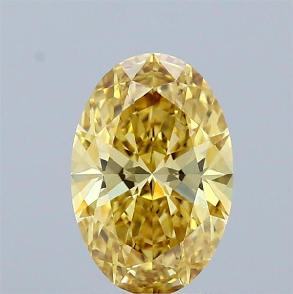 1.06 Ct. Fancy Intense Yellow Oval Lab Grown Diamond