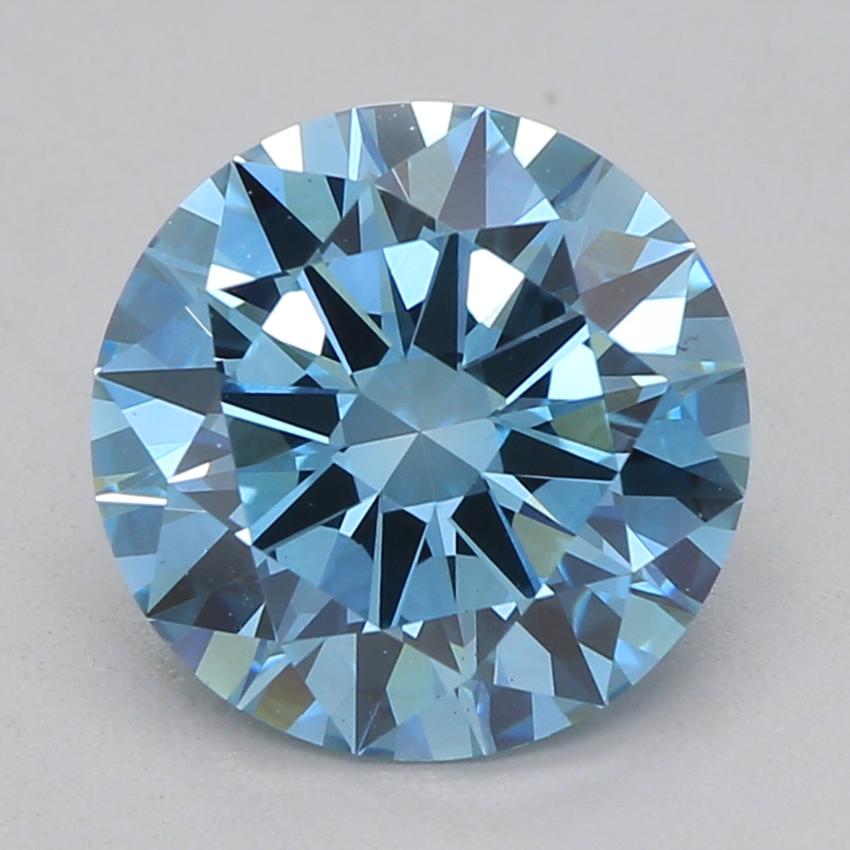1.7 Ct. Fancy Blue Round Lab Grown Diamond