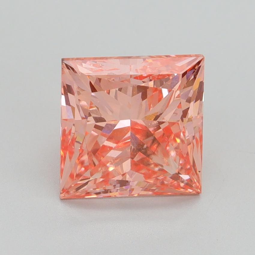 2.78 Ct. Fancy Vivid Pink Princess Lab Grown Diamond