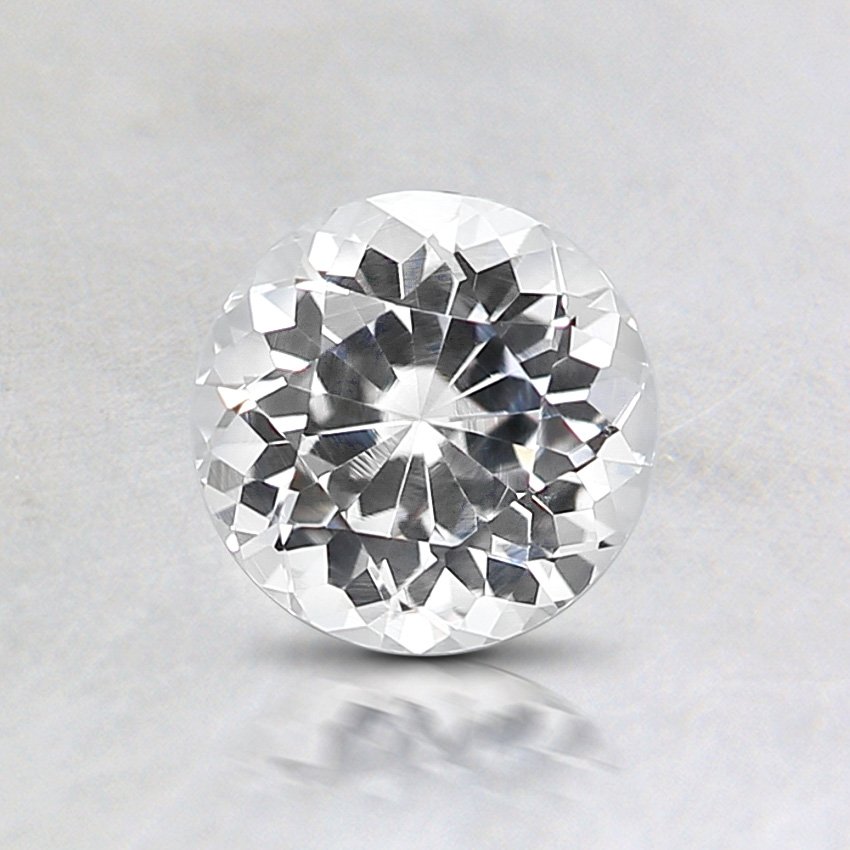 5.5mm White Round Sapphire