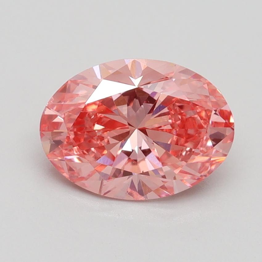 1.50 Ct. Fancy Vivid Pink Oval Lab Grown Diamond