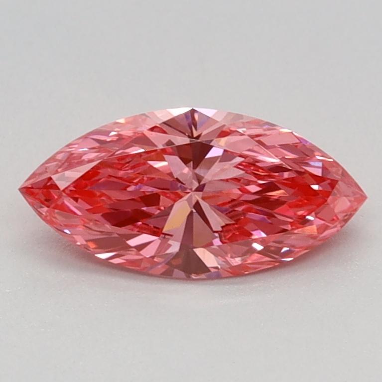 0.55 Ct. Fancy Vivid Pink Marquise Lab Grown Diamond