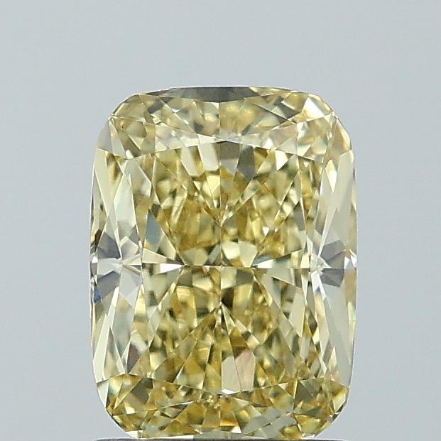 1.83 Ct. Fancy Intense Yellow Cushion Lab Grown Diamond