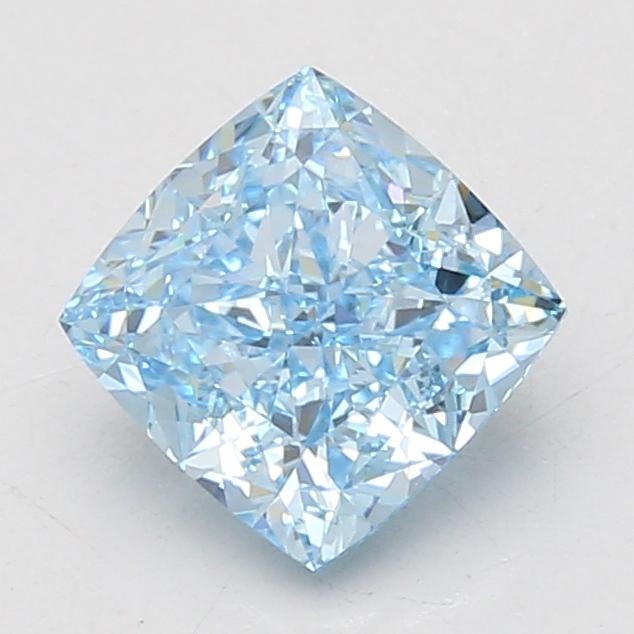 2.09 Ct. Fancy Vivid Blue Cushion Lab Grown Diamond