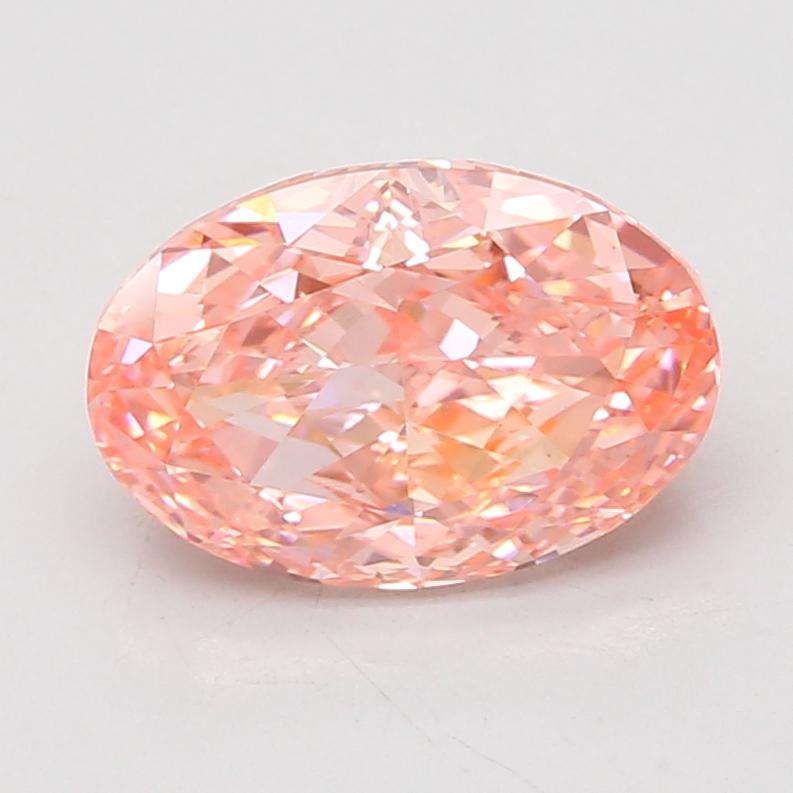 3.10 Ct. Fancy Vivid Pink Oval Lab Grown Diamond