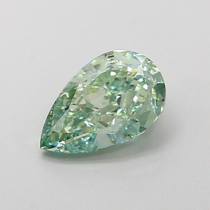 1.30 Ct. Fancy Vivid  Green Pear Lab Grown Diamond